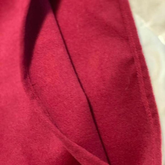 Burgundy Wine Hooded Poncho/Cape w/Zipper - Picture 6 of 8